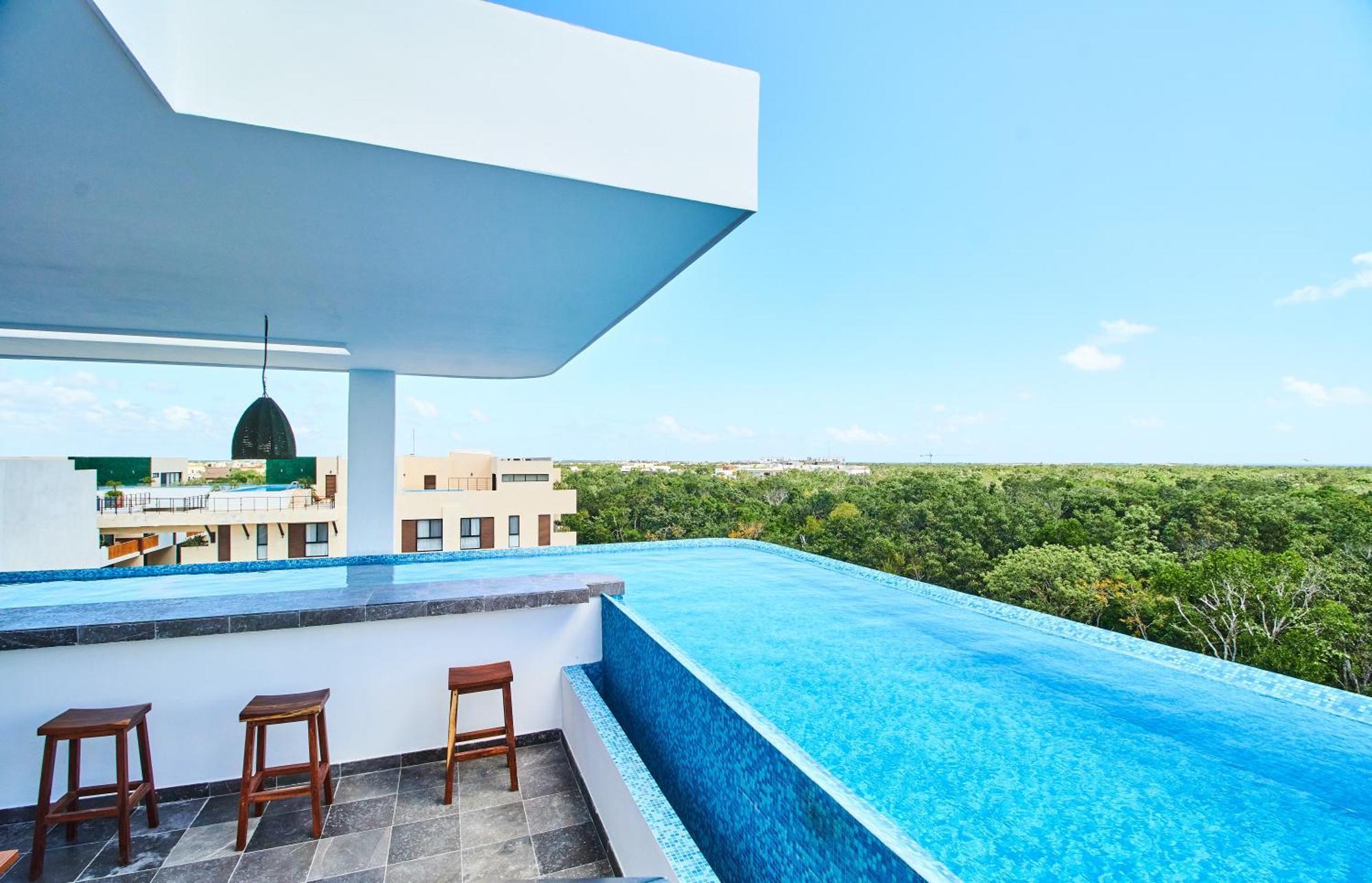 Luxury Penthouse With Private Pool In Aldea Zama Apartment Tulum Bagian luar foto